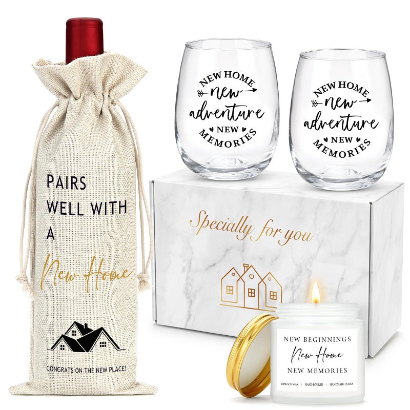 YENCHORN House Warming Gifts New Home Gifts for New Homeowners Housewarming Gifts New Home Gift Ideas Closing Gifts for Home Buyers New Home Gift Basket Housewarming Gifts for Couple Women Home Sweet Home - Image 1